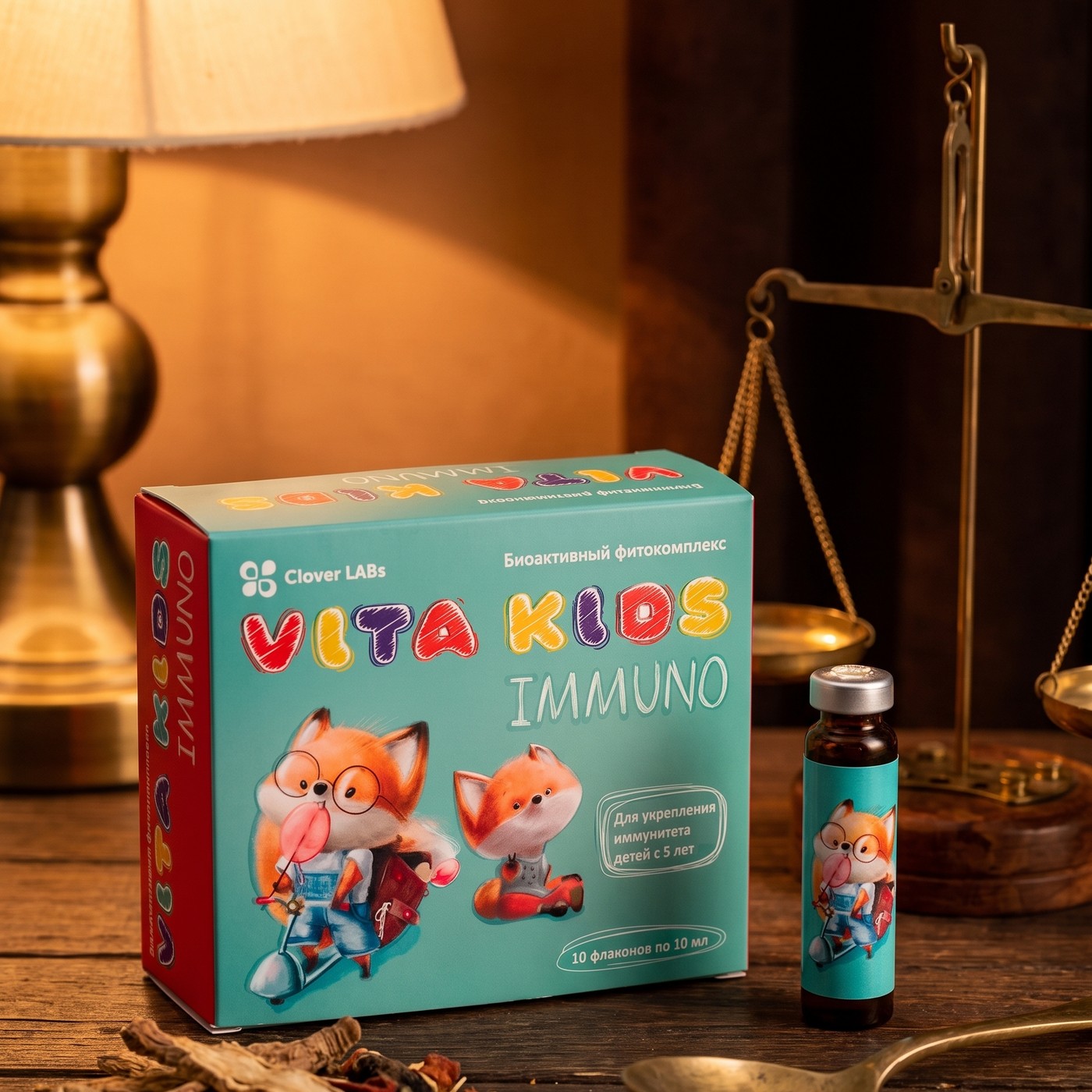 Clover Labs Биоактивный фитокомплекс "Vita Kids Immuno" (2х5 фл по 10мл)