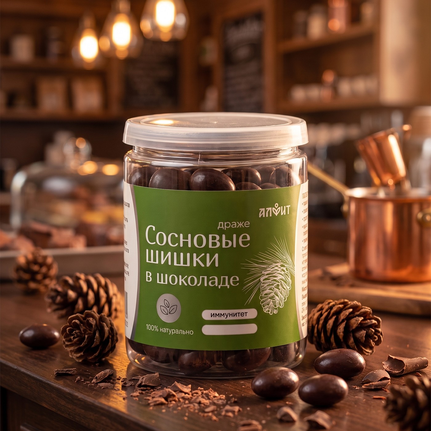 Драже "Сосновые шишки в шоколаде" 100 г