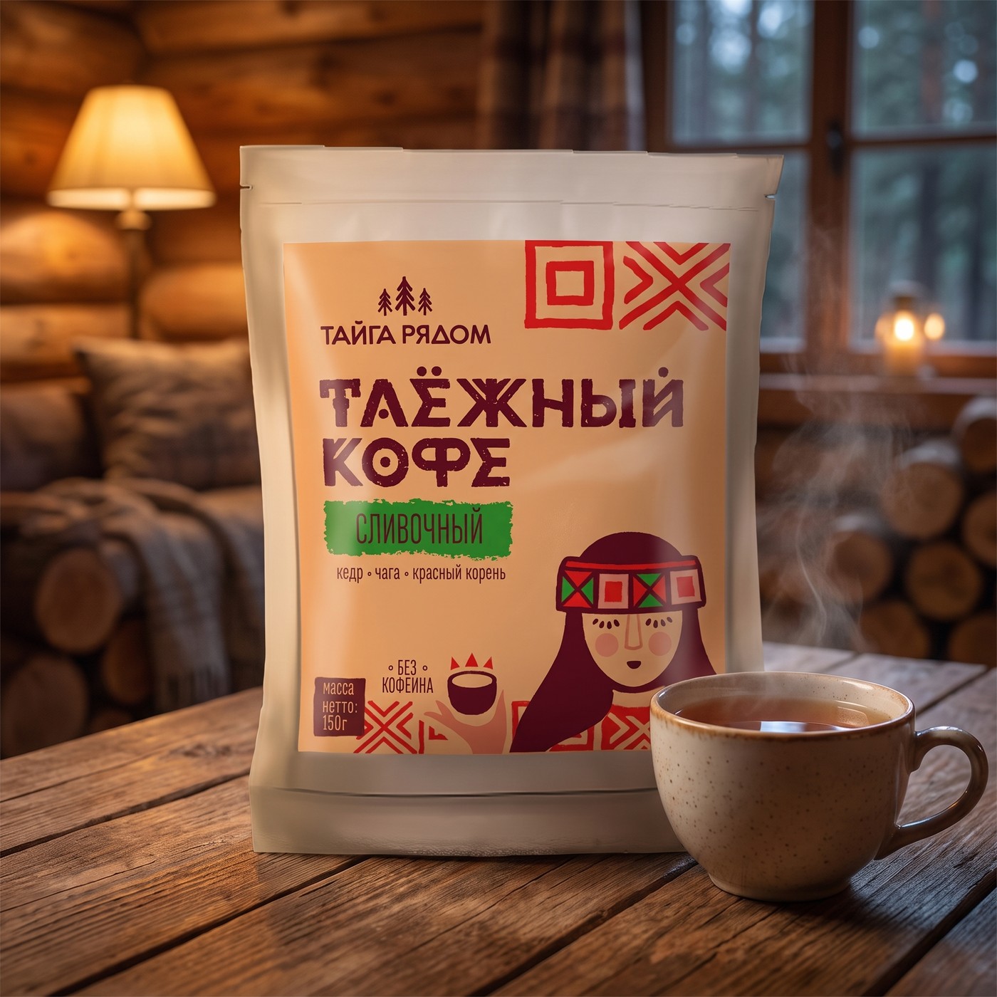 Кофе Таежный сливочный ( дойпак) 150 гр