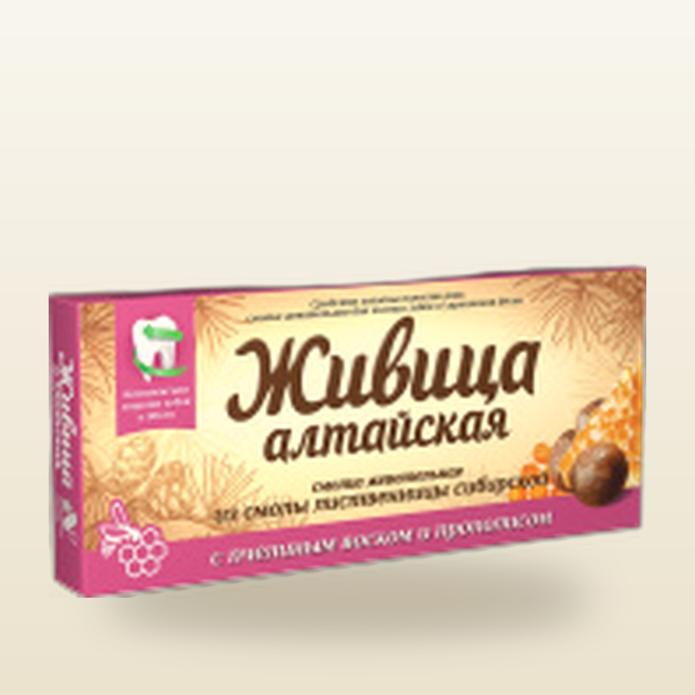 Смолка жевательная "Живица", с прополисом