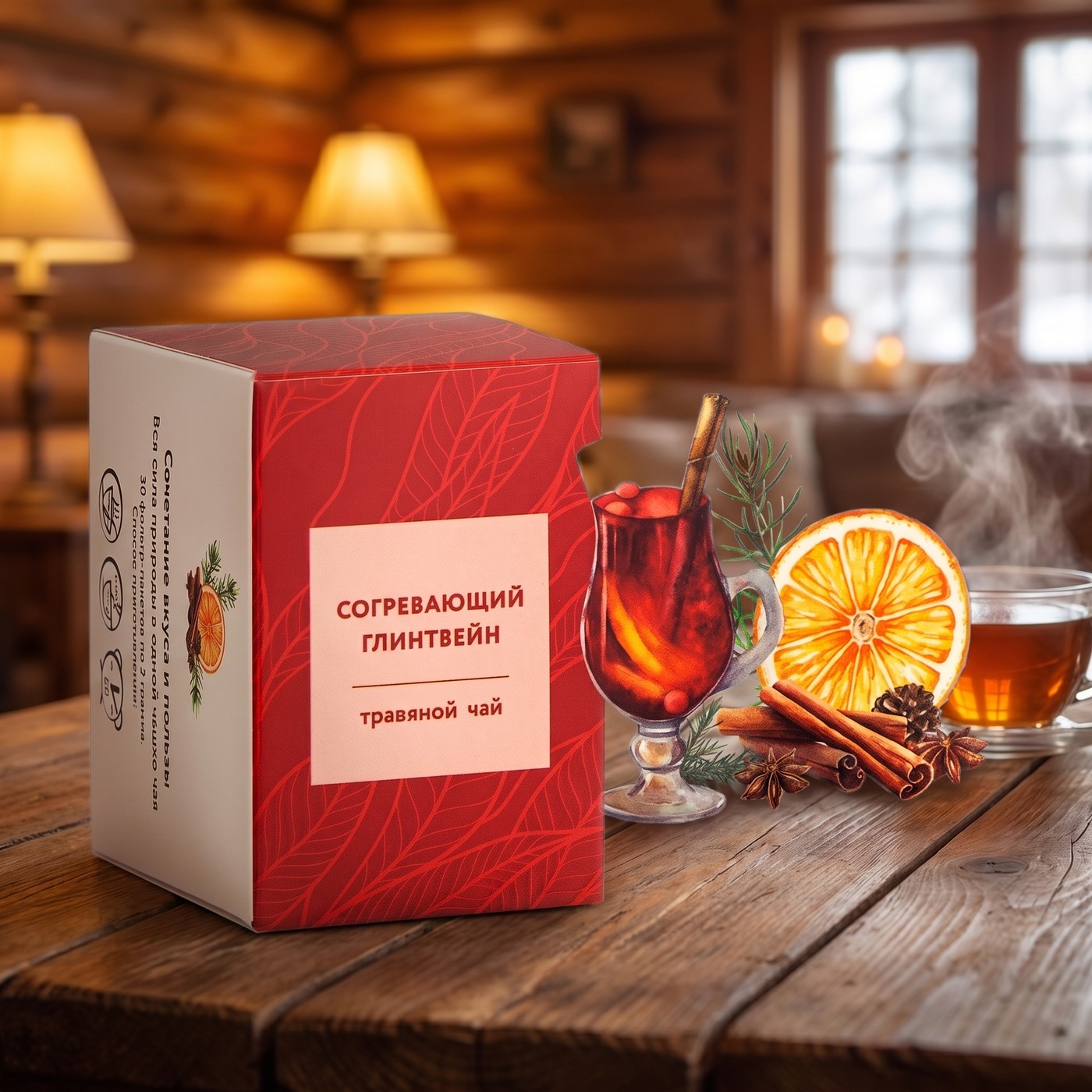 Травяной чай «Согревающий глинтвейн», 40 г (20 ф/п по 2 г)